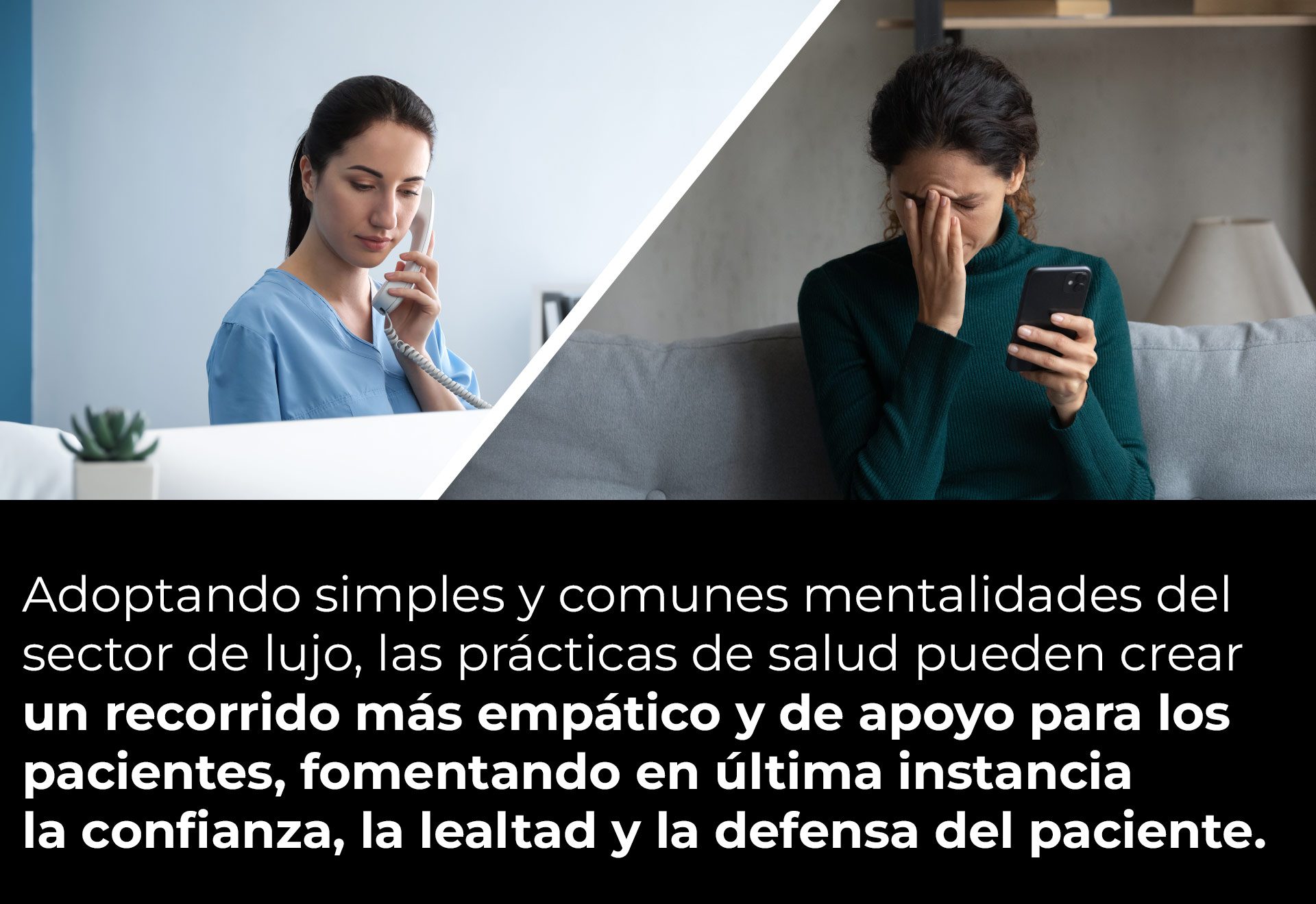 Adoptando simples y comunes mentalidades del sector de lujo, las prácticas de salud pueden crear un recorrido más empático y de apoyo para los pacientes, fomentando en última instancia la confianza, la lealtad y la defensa del paciente.